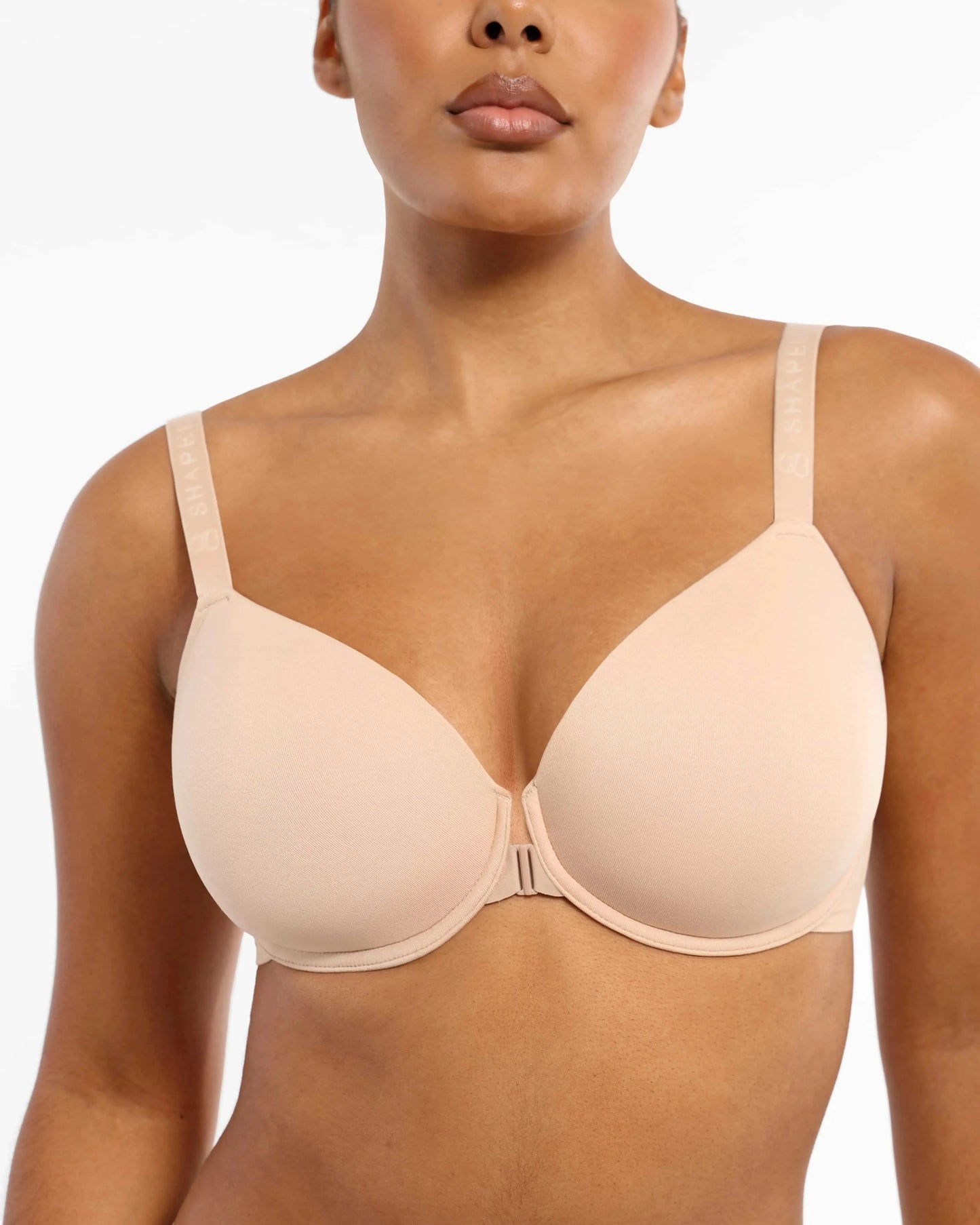Bare Essentials™ Skin Flow™ Front Close Underwired T-Shirt Bra